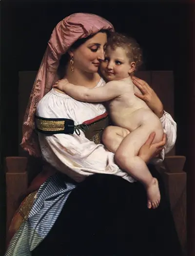 Woman of Cervara and her Child William-Adolphe Bouguereau